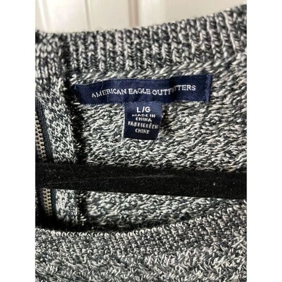 American Eagle Outfitters Knit Sweater Women Large Gray Long Sleeves Pullover - Picture 4 of 4